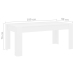 vidaXL Mesa de comedor madera contrachapada blanco 180x90x76 cm