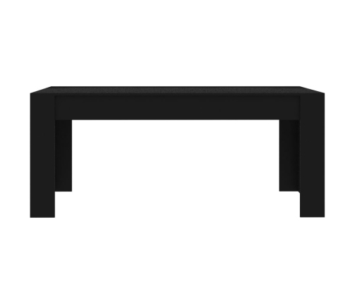 vidaXL Mesa de comedor de madera de ingeniería negro 180x90x76 cm