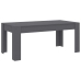 Mesa de comedor madera contrachapada gris 180x90x76 cm