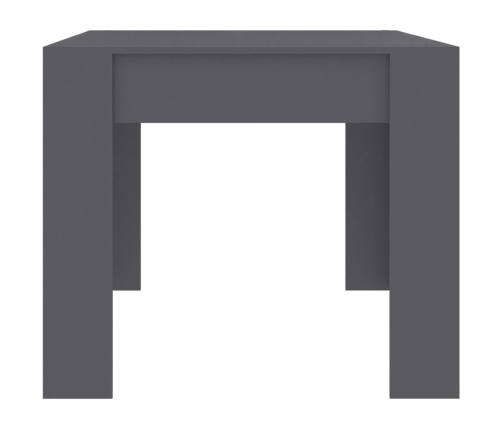 Mesa de comedor madera contrachapada gris 180x90x76 cm