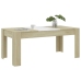 Mesa de comedor madera contrachapada blanco roble 180x90x76 cm