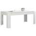 vidaXL Mesa de comedor madera contrachapada blanco brillo 180x90x76 cm