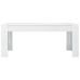 vidaXL Mesa de comedor madera contrachapada blanco brillo 180x90x76 cm