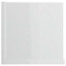 vidaXL Estantería de pared CD contrachapada blanco brillo 100x18x18 cm