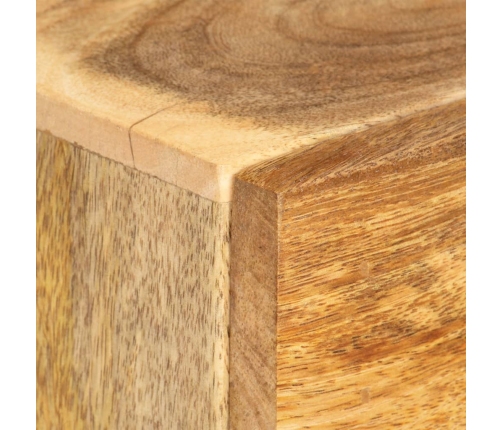 Mesita de noche de madera maciza de mango 40x30x50 cm