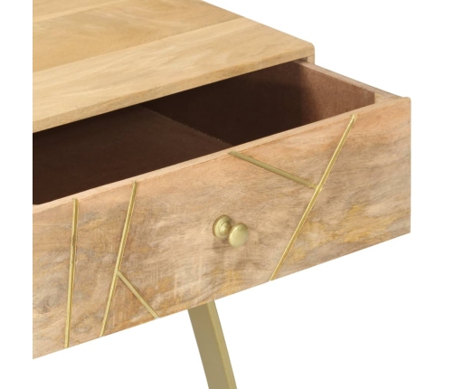 Mesa de centro de madera maciza de mango 95x50x42 cm