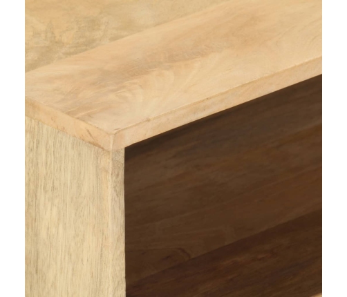 Mesa de centro de madera maciza de mango 95x50x42 cm