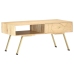 Mesa de centro de madera maciza de mango 95x50x42 cm