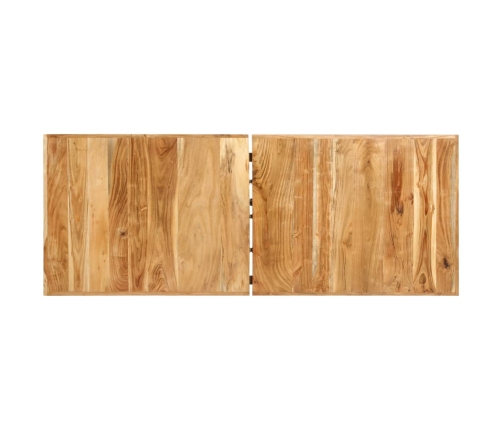 Mesa alta de cocina de madera maciza de acacia 180x70x107 cm