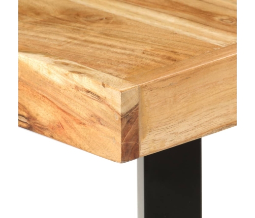 Mesa alta de cocina de madera maciza de acacia 180x70x107 cm