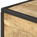 Mesa de centro de madera maciza de mango 70x50x33 cm