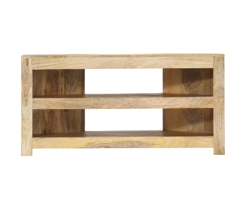 Mueble esquinero para TV de madera maciza de mango 90x45x45 cm