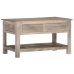 Mesa de centro de madera maciza de mango 82x52x47 cm