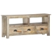 Mueble de TV de madera maciza de mango 110x30x50 cm