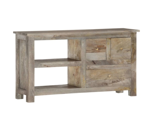 Mueble de TV de madera maciza de mango 100x30x55 cm