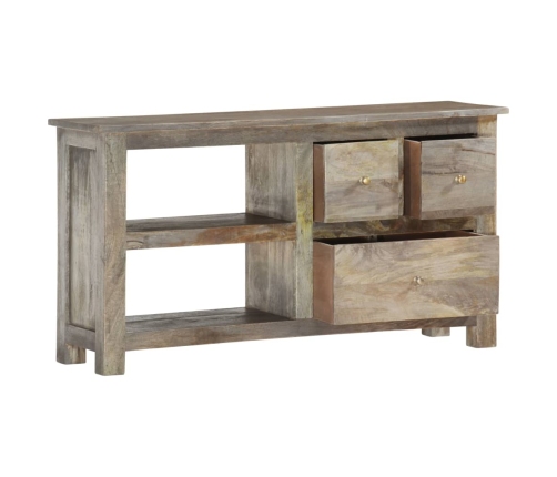 Mueble de TV de madera maciza de mango 100x30x55 cm