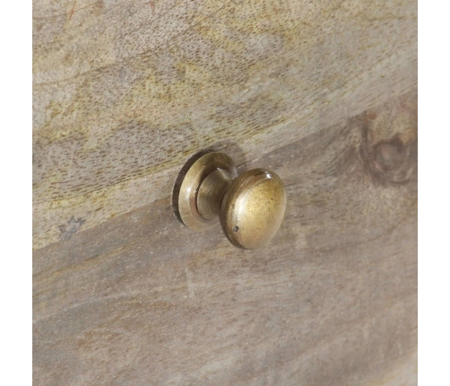 Mueble de TV de madera maciza de mango 100x30x55 cm