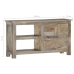 Mueble de TV de madera maciza de mango 100x30x55 cm