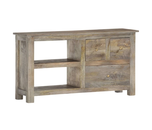 Mueble de TV de madera maciza de mango 100x30x55 cm