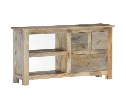 Mueble de TV de madera maciza de mango 100x30x55 cm