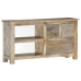 Mueble de TV de madera maciza de mango 100x30x55 cm