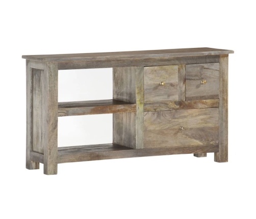 Mueble de TV de madera maciza de mango 100x30x55 cm
