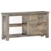 Mueble de TV de madera maciza de mango 100x30x55 cm