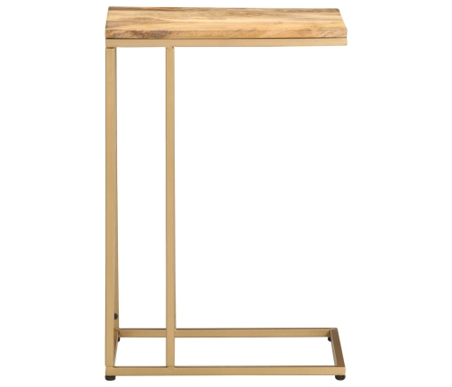Mesa auxiliar de madera maciza de mango 35x45x65 cm