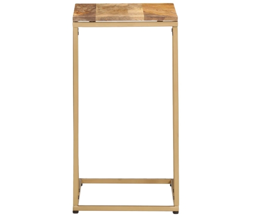 Mesa auxiliar de madera maciza de mango 35x45x65 cm