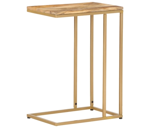 Mesa auxiliar de madera maciza de mango 35x45x65 cm
