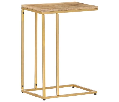 Mesa auxiliar de madera maciza de mango 35x45x65 cm