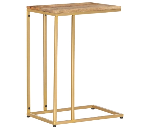 Mesa auxiliar de madera maciza de mango 35x45x65 cm