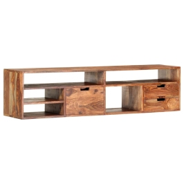 Mueble de TV madera maciza 140x30x35 cm