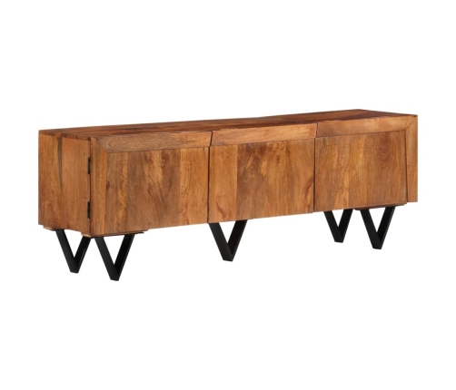 Mueble para TV de madera maciza de mango 140x30x46 cm