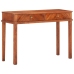 Mesa consola de madera maciza de acacia 110x40x76 cm