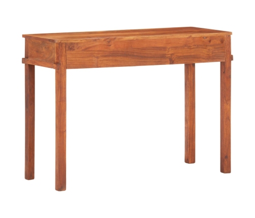 Mesa consola de madera maciza de acacia 110x40x76 cm