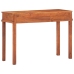 Mesa consola de madera maciza de acacia 110x40x76 cm