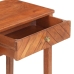 Mesa consola de madera maciza de acacia 110x40x76 cm