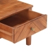 Mueble para TV de madera maciza de acacia 110x40x41 cm