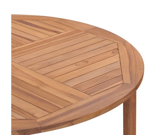 Mesa de jardín de madera maciza de teca 120x76 cm