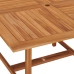 Mesa de jardín de madera maciza de teca 120x120x75 cm