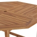 vidaXL Mesa de jardín de madera maciza de teca 120x120x75 cm