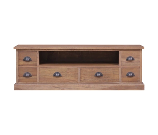 Mueble de TV de madera maciza de acacia 120x30x40 cm