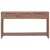 Mesa consola de madera maciza de teca 145x30x80 cm