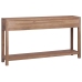 Mesa consola de madera maciza de teca 145x30x80 cm