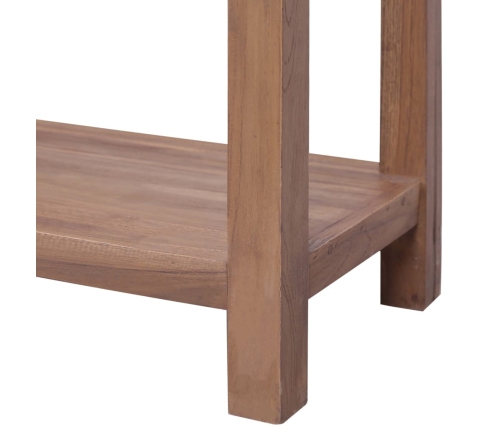 Mesa consola de madera maciza de teca 145x30x80 cm