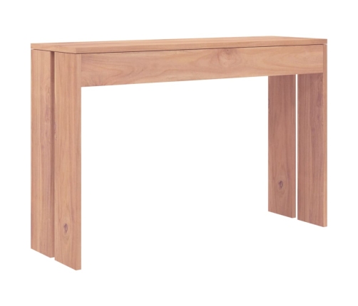 Mesa consola de madera maciza de teca 110x35x75 cm