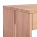 vidaXL Mesa consola de madera maciza de teca 110x35x75 cm