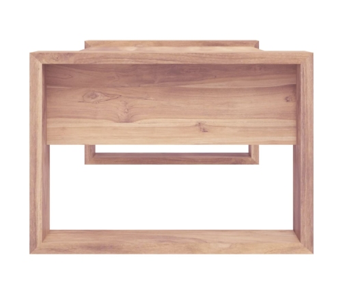 Mesa de centro de madera maciza de teca 110x60x40 cm