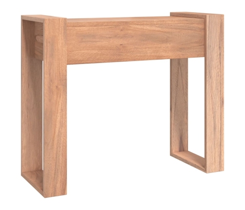 Mesa consola de madera maciza de teca 90x35x75 cm